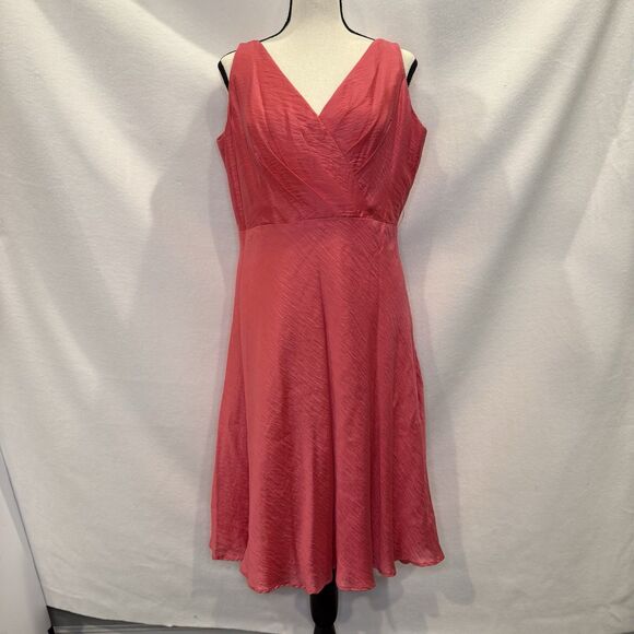 Watters Dresses & Skirts - WTOO by Watters and Watters Womens Size  12 Pink Coral Cocktail Dress